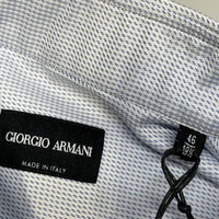 ARMANI Men’s Regular Fit Cotton Button-up Dress Shirt in blue - men's shirt - view 6