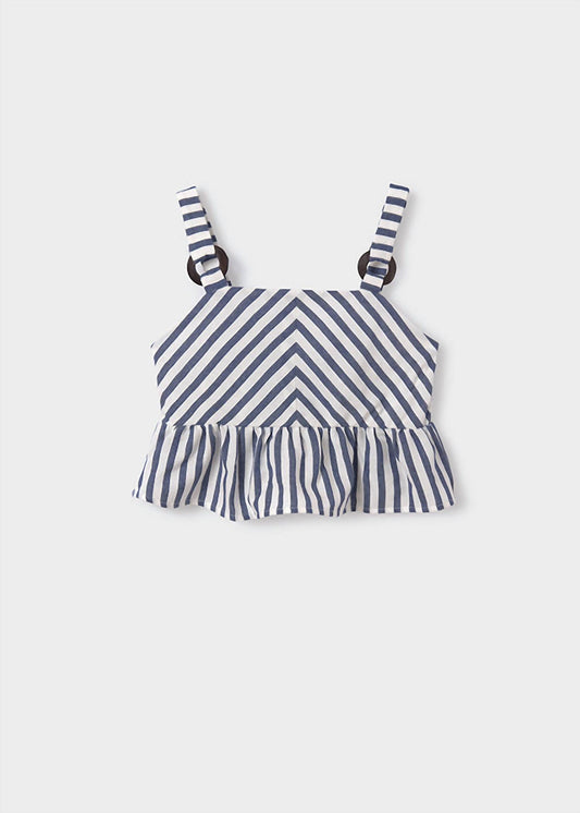 Mayoral - Girls' Striped Crop Tank