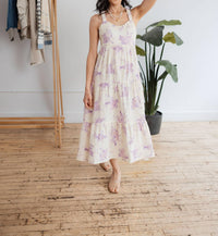 Mystree - Floral Tiered Midi Dress