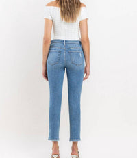 Vervet By Flying Monkey - Raven High Rise Slim Straight Jeans