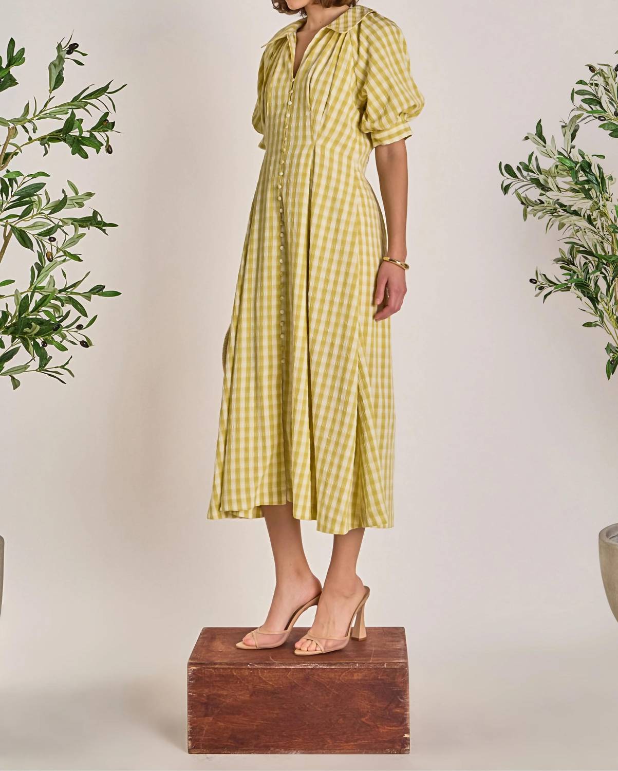 English Factory - Ayla Puff Sleeve Dress