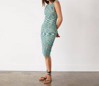 Monrow - Crochet Space-dye Tank Midi Dress