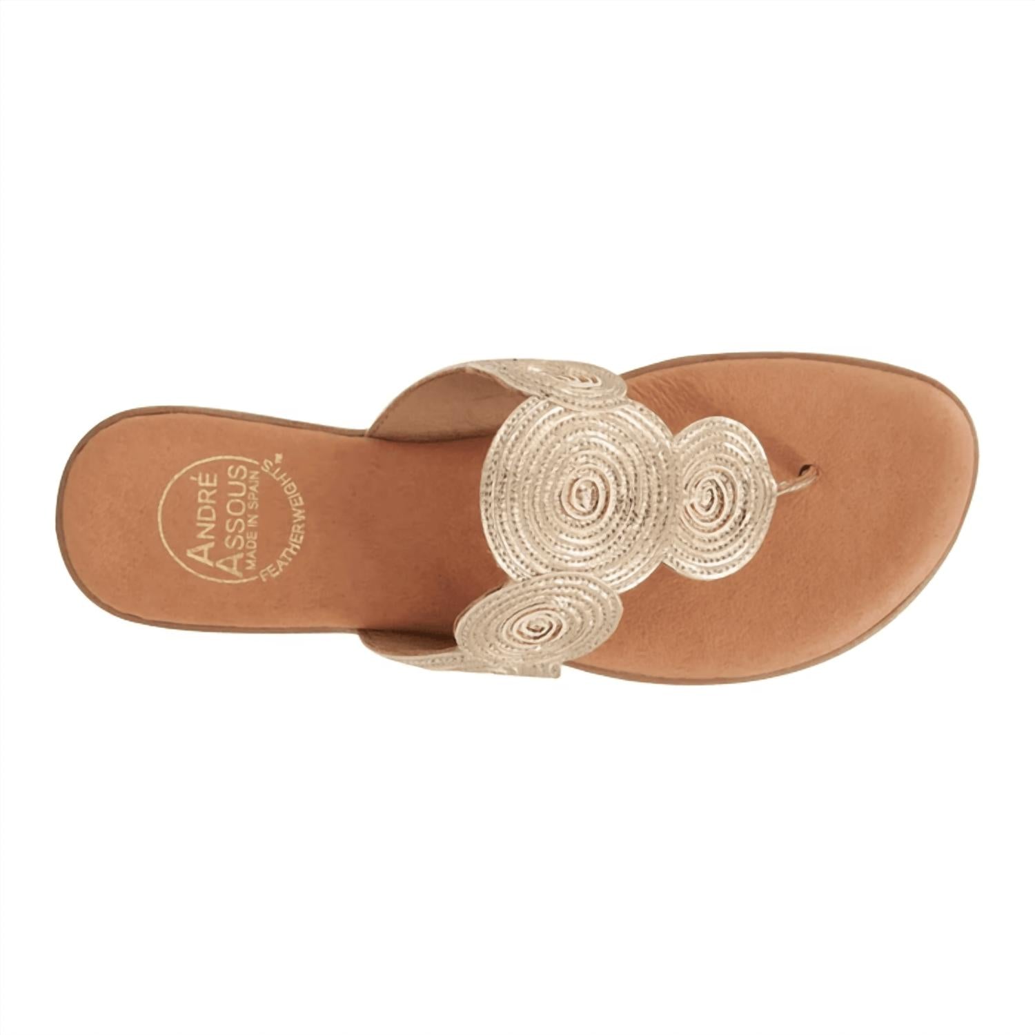 andre assous Women's Nikky Sandals in platino - women's sandal - alternate view