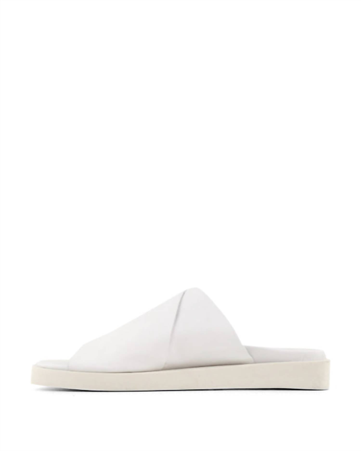 bueno Women's Jesse Slide Sandal in white - women's sandal