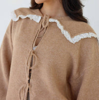Klesis - Opalite Lace Collar Sweater