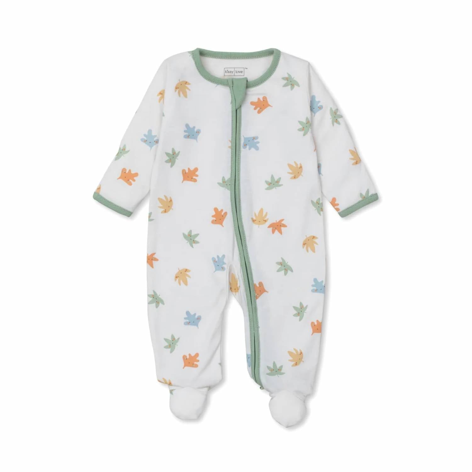 Kissy Kissy - Kids Leafy Breeze Zip-up Footie