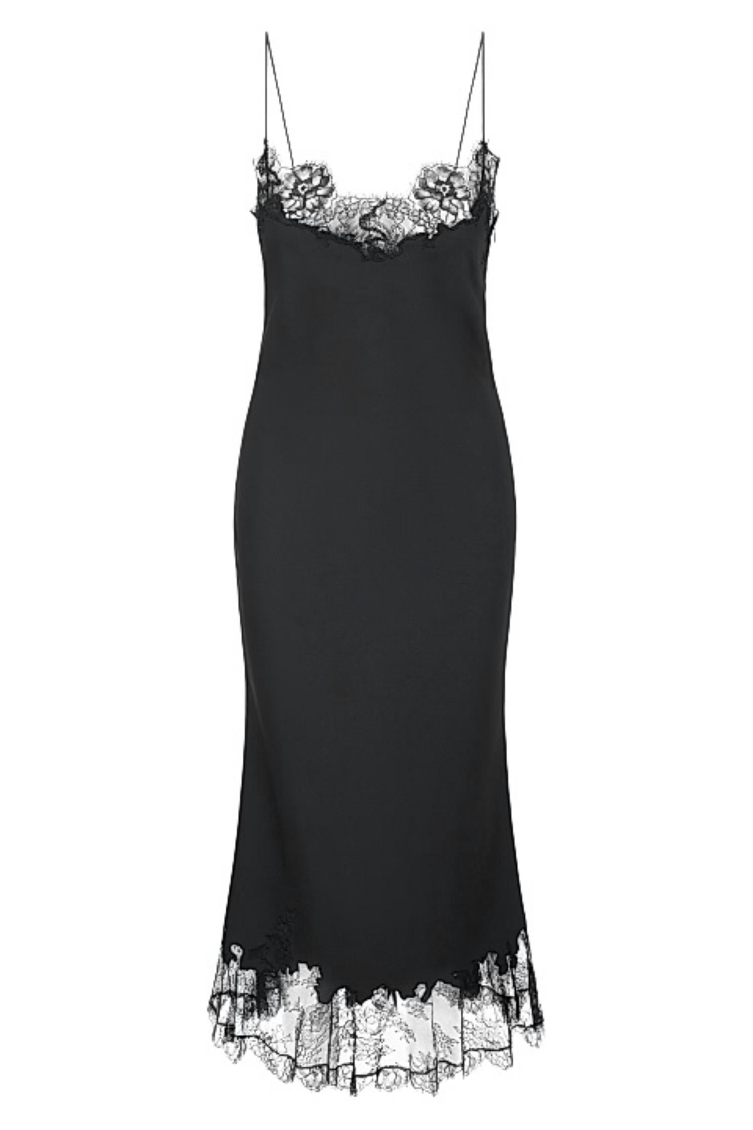 Staud - Nadia Lace-trimmed Midi-dress