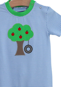 Trotter Street Kids - Baby Boy's Apple Tree And Tire Swing Romper