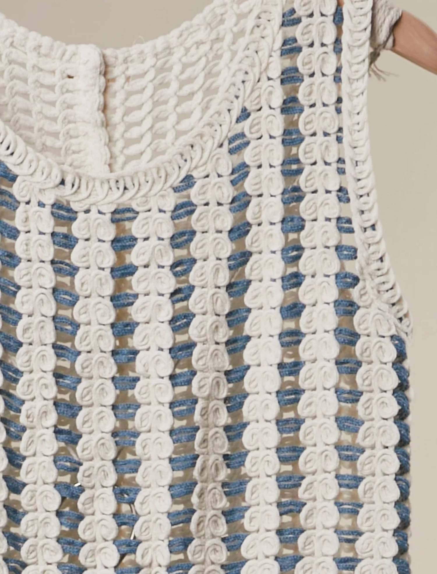 Mello - Women's Avery Boho Crochet Stripe Two Piece Set