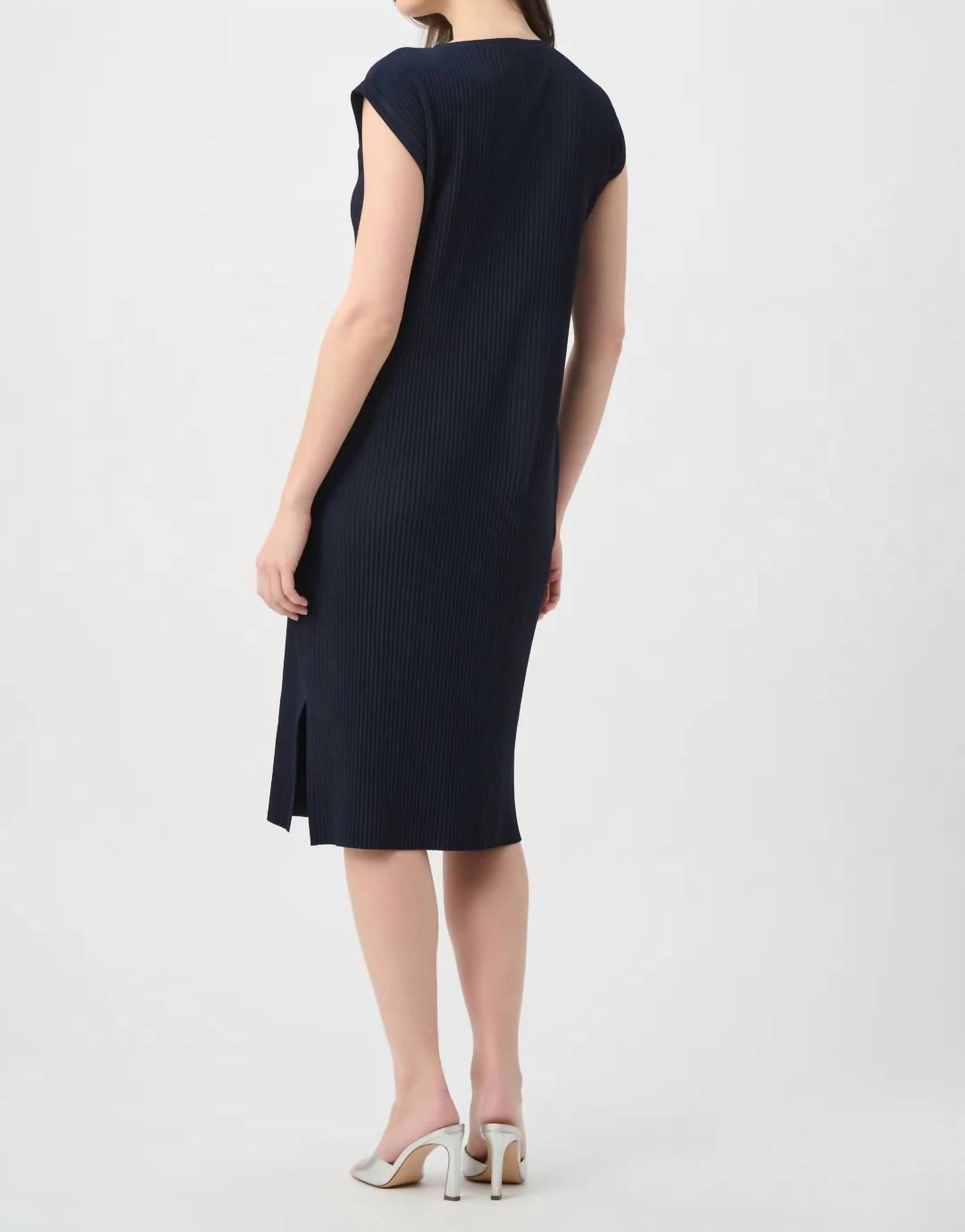 Joseph Ribkoff - Pleated Straight Dress