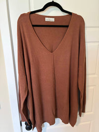 Zenana - Women's V Neck Sweater