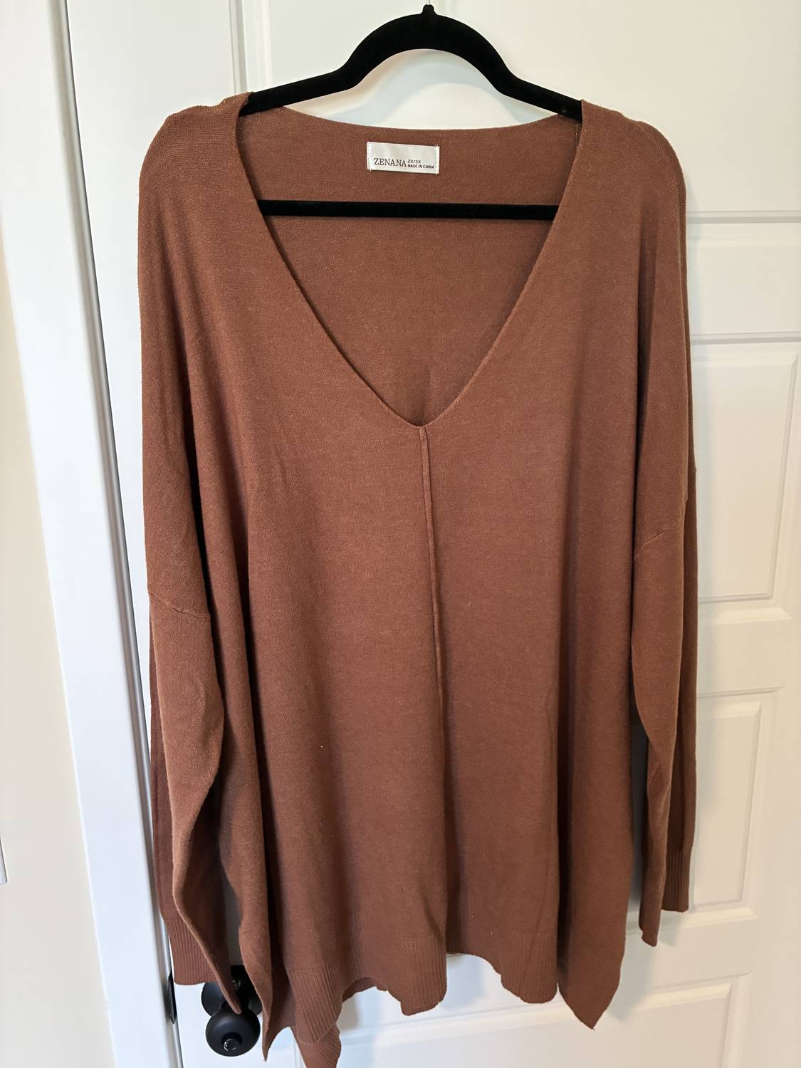 Zenana - Women's V Neck Sweater