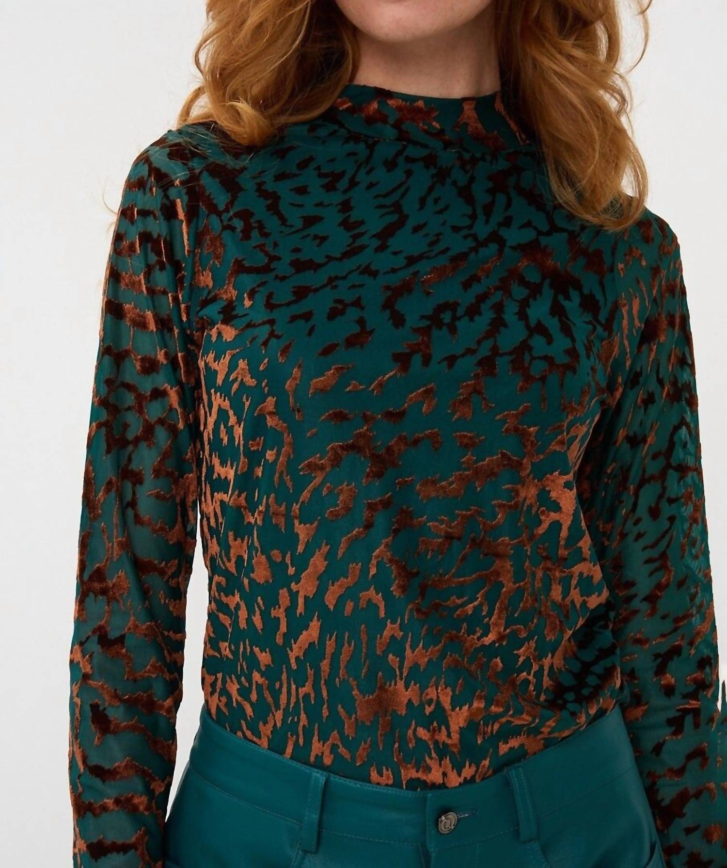 Esqualo - Barrie Burnout Mesh Top