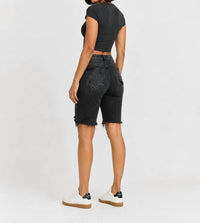 Vervet By Flying Monkey - High Rise Bermuda Shorts
