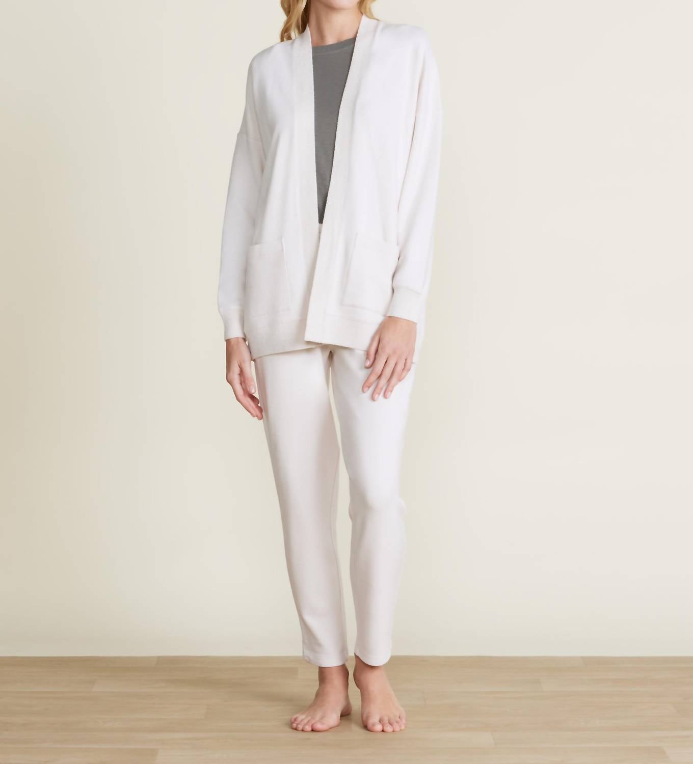 Barefoot Dreams - Malibu Collection Brushed Fleece Mix Cardigan