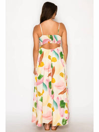 Meet Me In Santorini - Nympha Bloom Maxi Dress