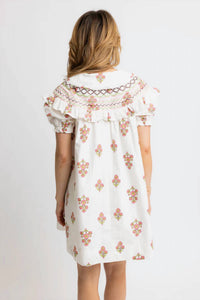 Karlie - Floral Embroidered Dress