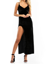 For Love & Lemons - Nadine Velvet Maxi Dress