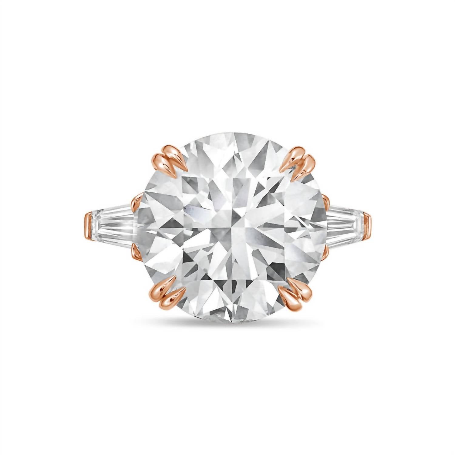 Diana M Jewels - Women's Round & Baguette Lab-grown Diamond Jewelry Ring (3.00 Ct) - Signature