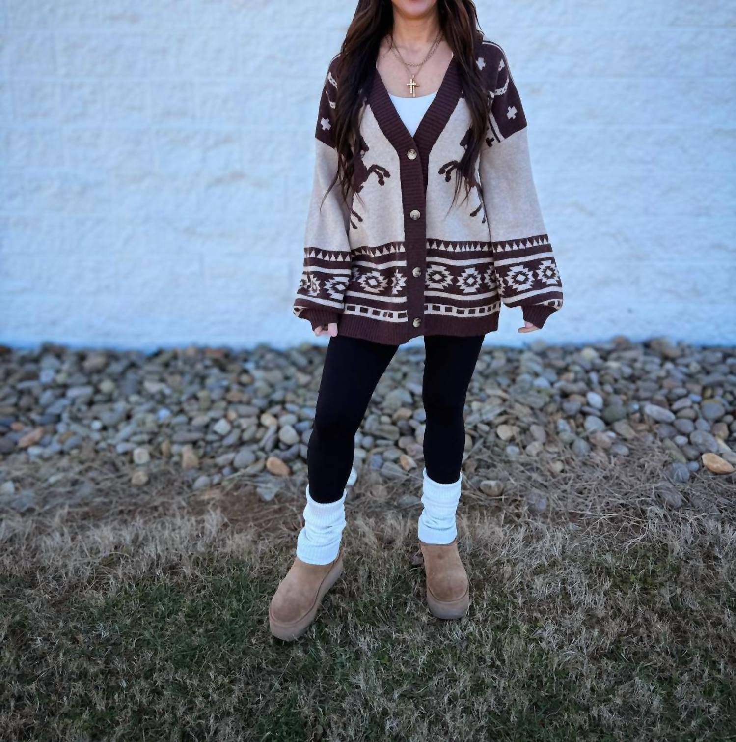 Very J - Canyon Button-down Front Cardigan