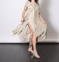 Sanctamuerte - Asymmetric Midi Dress