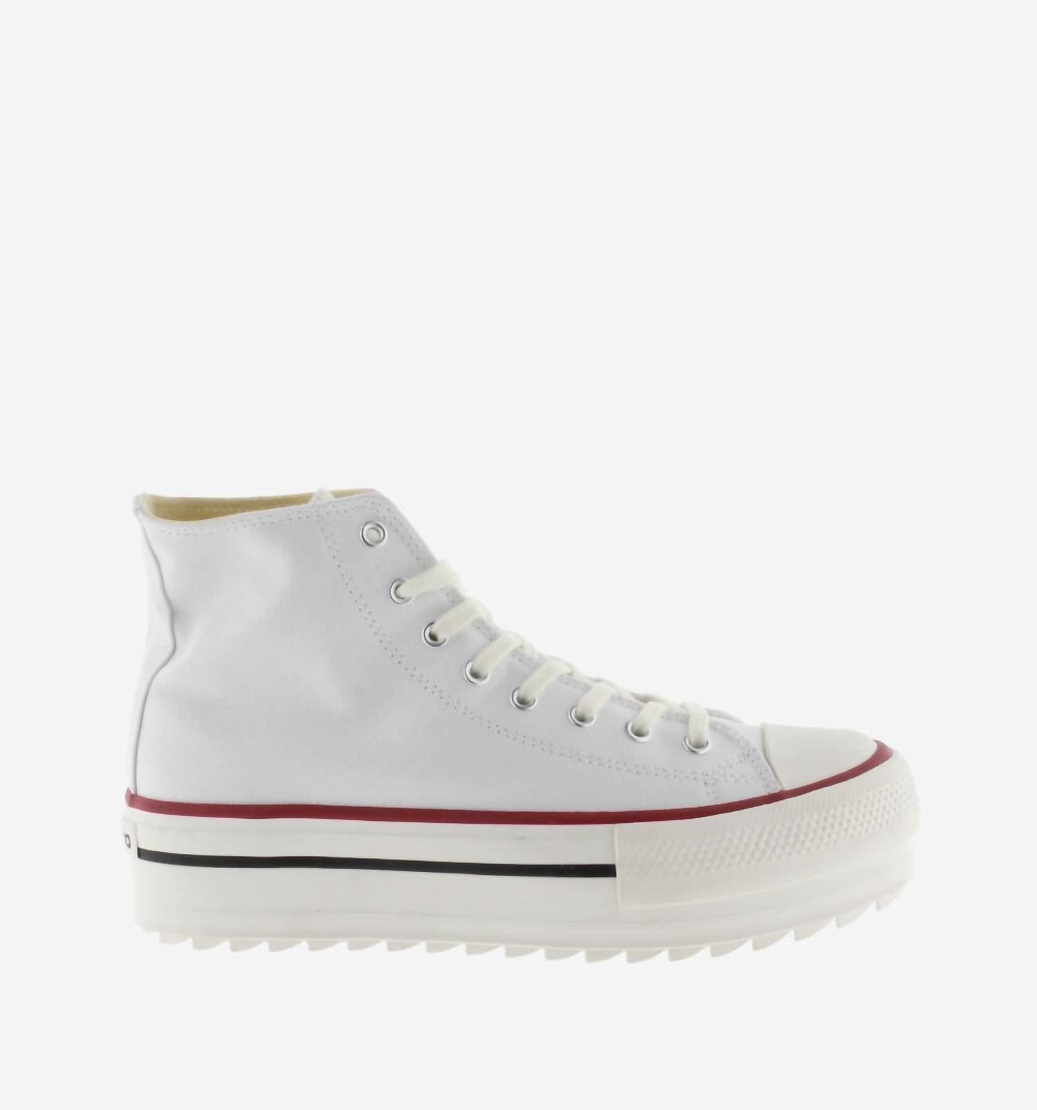 VICTORIA Women's Tribu Platform Sneakers in blanco - women's sneaker - detail view