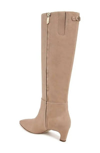 Sam Edelman - Women's Molly Pointed Toe Kitten Heel Knee High Boots