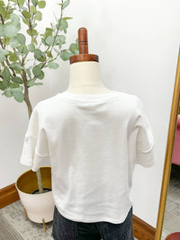 Hayden La - Ruffle Pocket T Shirt