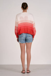 ELAN Loose Fit Cardigan Top in ombre - women's cardigan - alternate view