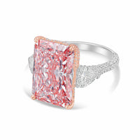Diana M Jewels - Women's Radiant Lab-Grown Diamond Ring (5.00 Ct) - Statement
