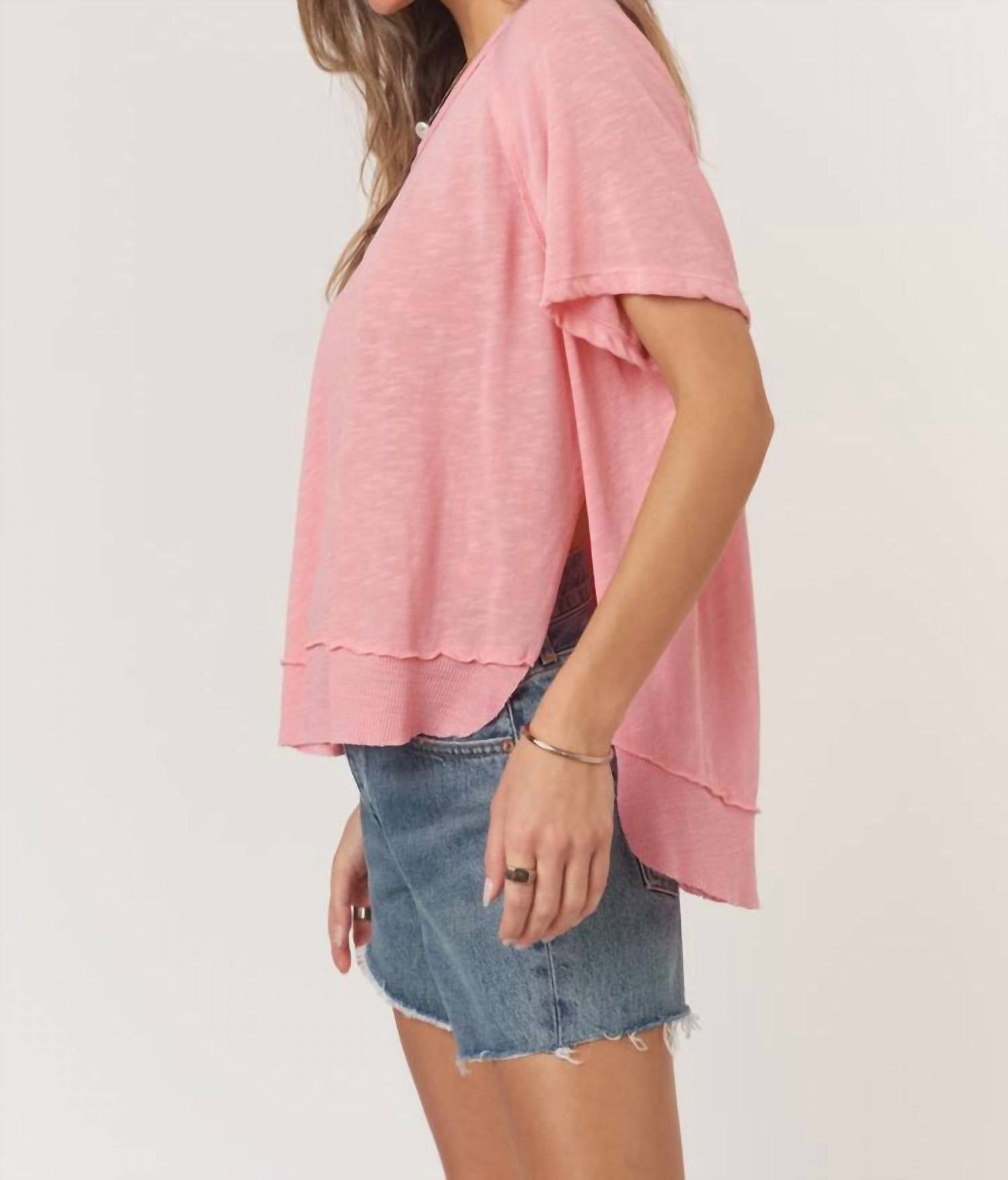 Project Social T - Lina Textured Scoop Neck Tee