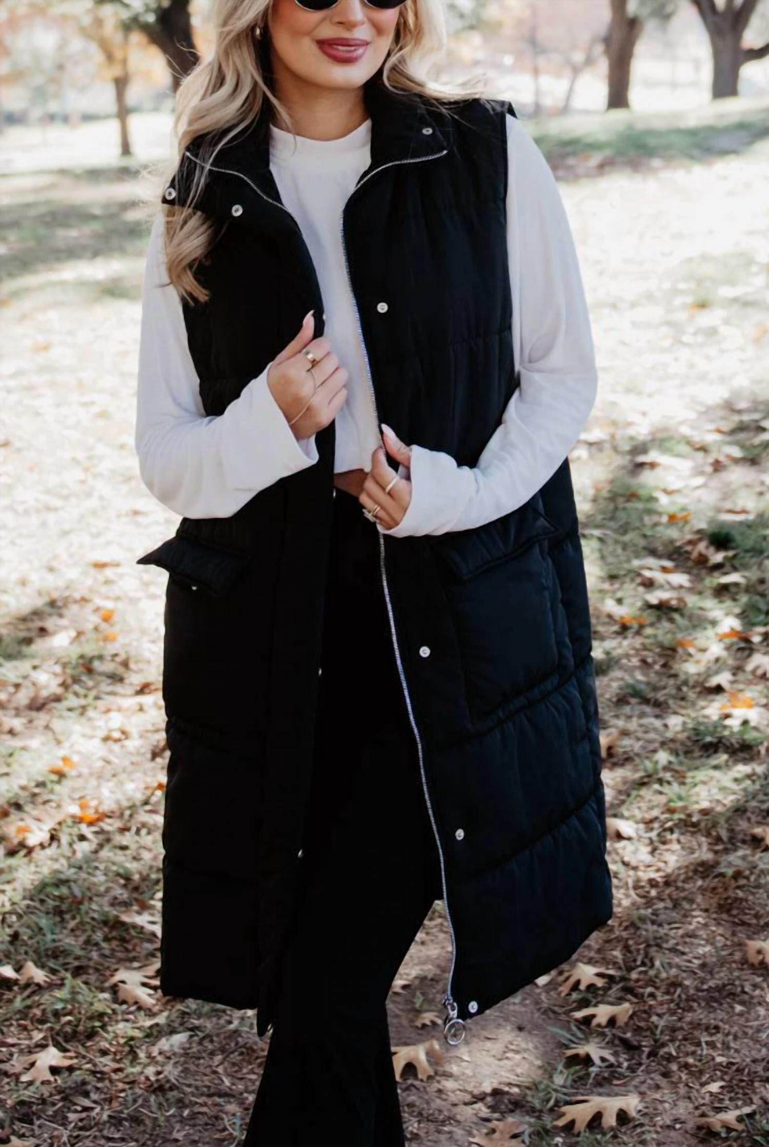Katydid - Long Quilted Puffer Vest