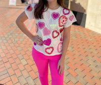 Queen Of Sparkles - Doily Heart Tee