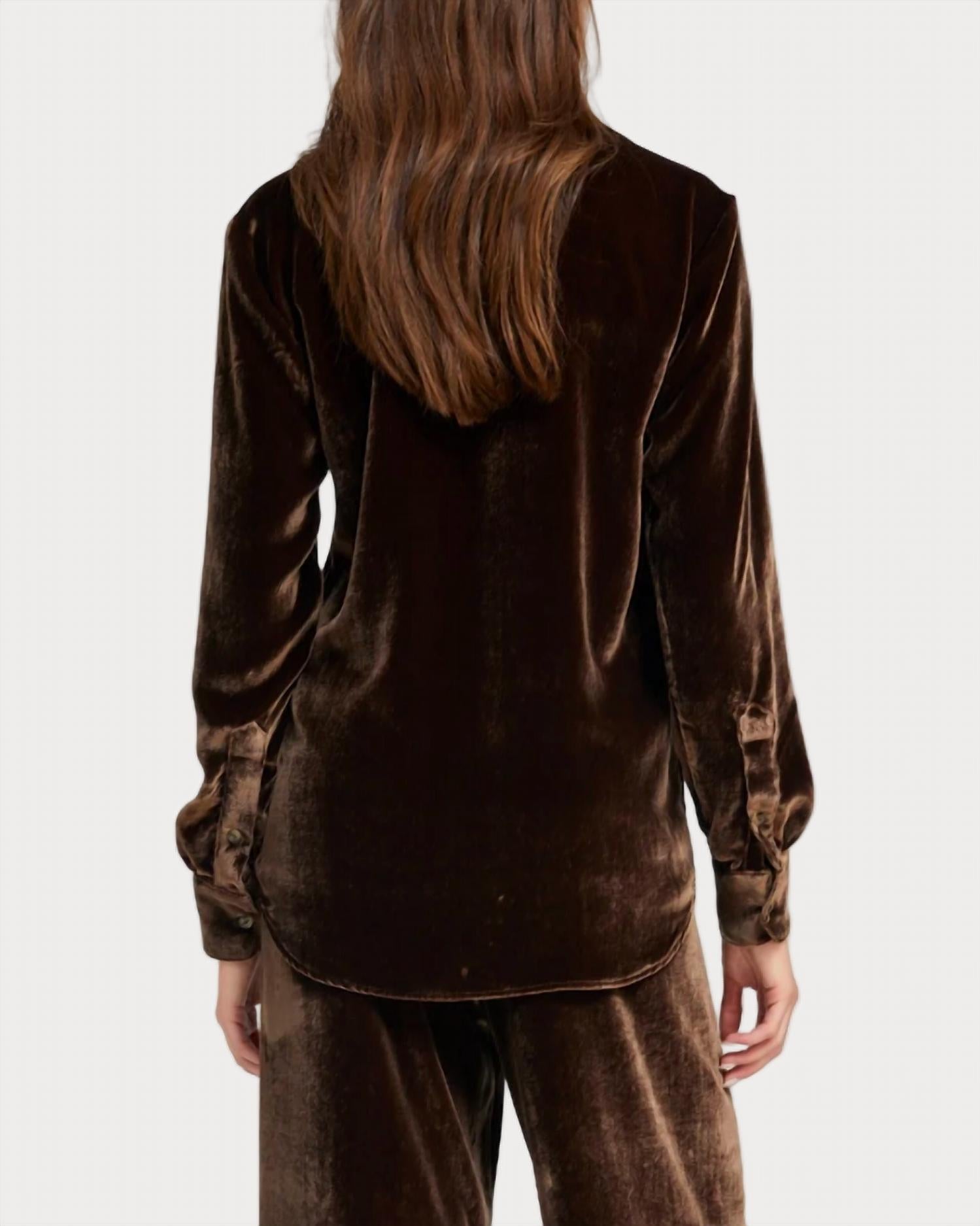 Sprwmn - Elise Velvet Shirt