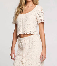 Saltwater Luxe - Coralyn Scooped Neck Top