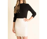 Thml - Leather Scallop Skirt