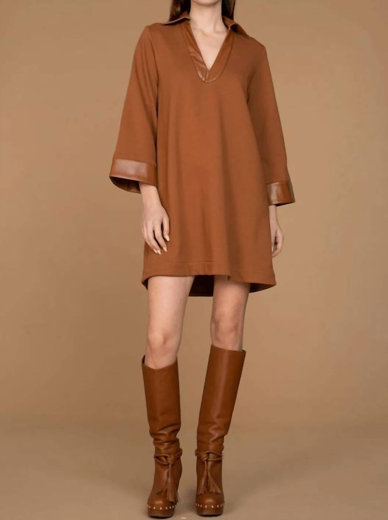 Elizabeth James The Label - Taylor V-neck Mini Dress