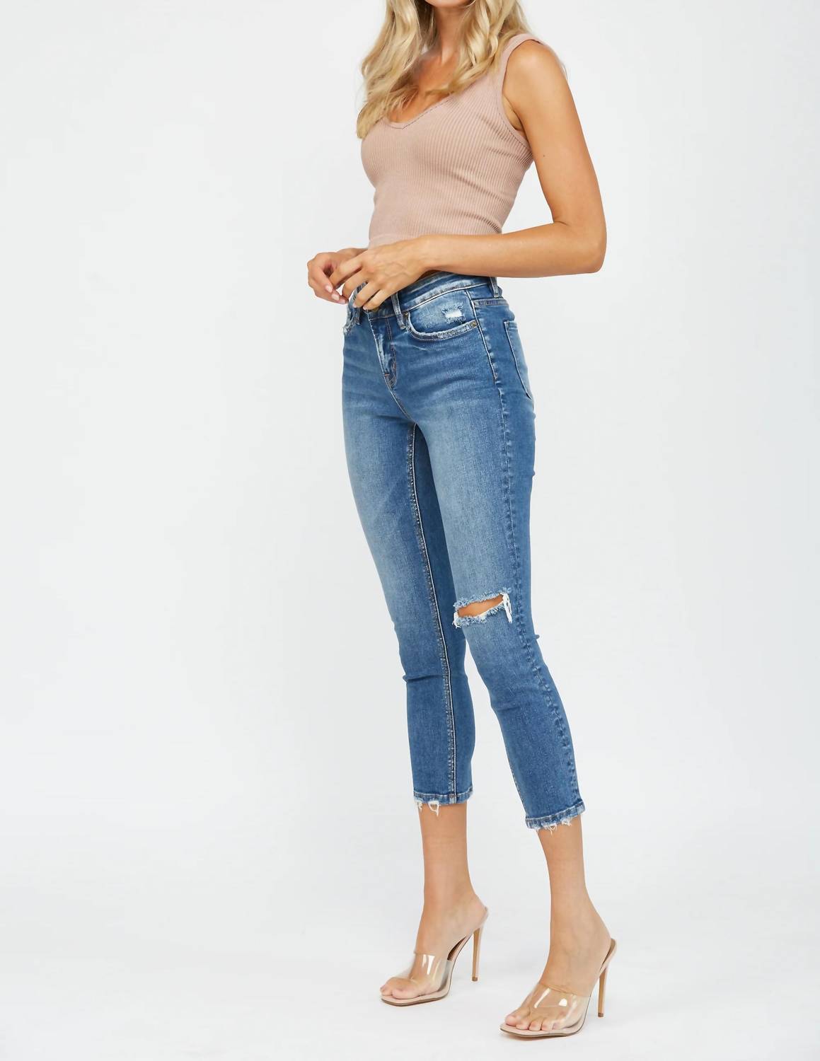 Mica Denim - Brea Crop Skinny Jeans