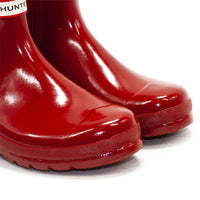 HUNTER Women's Original Gloss Chelsea Boots in military red - women's shoe - view 8