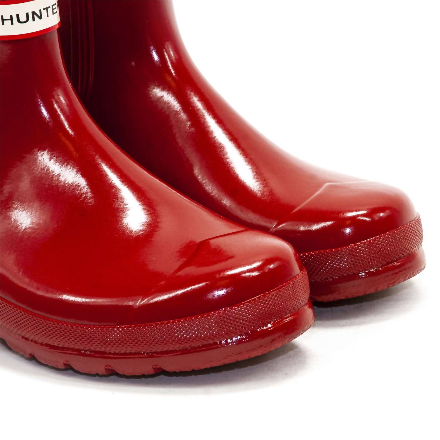 HUNTER Women's Original Gloss Chelsea Boots in military red - women's shoe - view 8