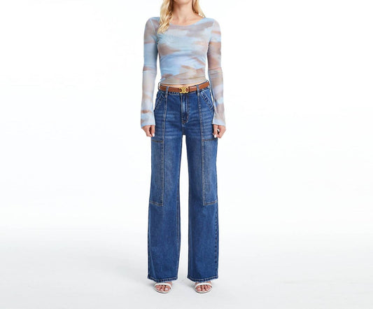 Bayeas - Super High Rise Wide Leg Jean