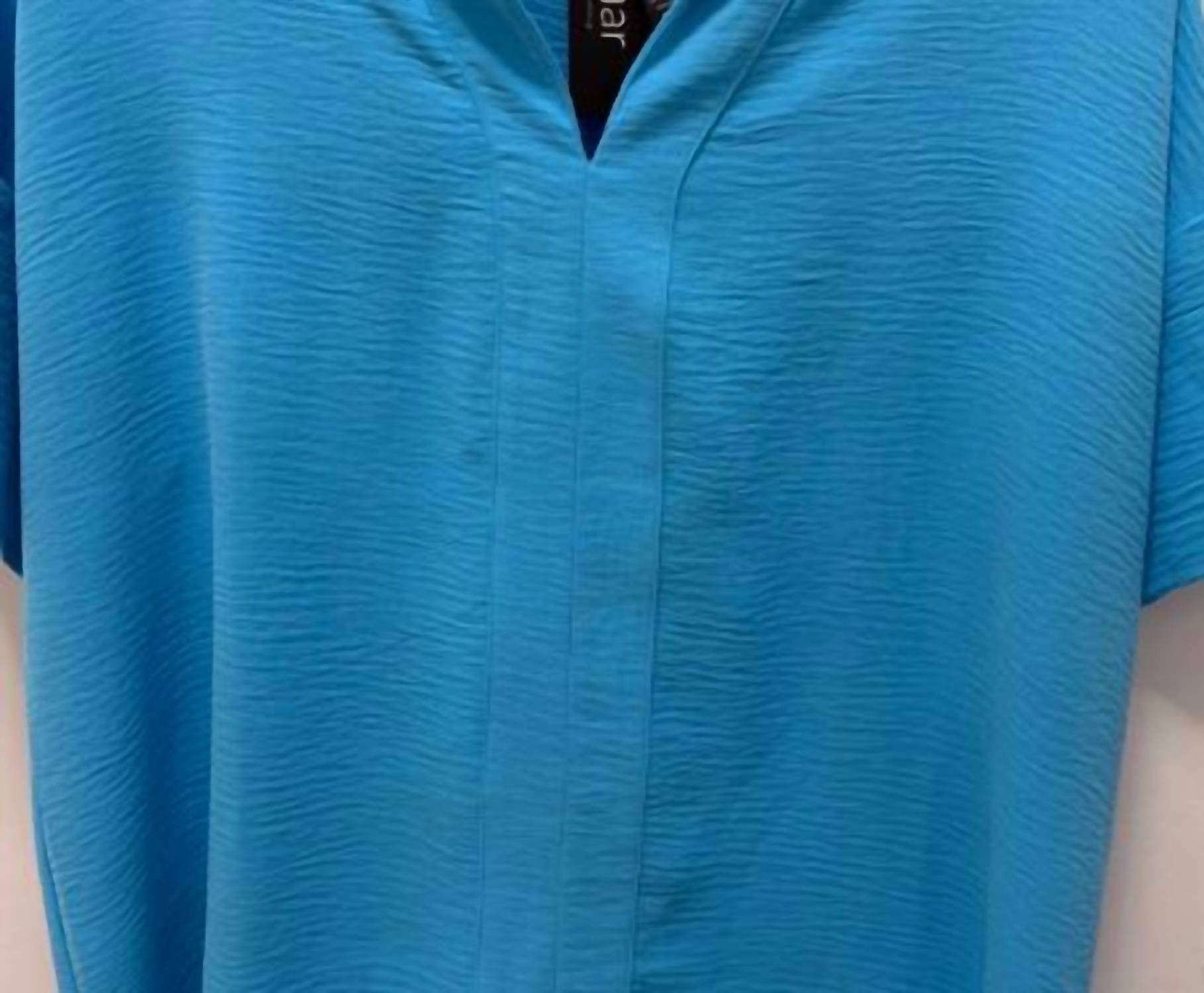 Renuar - Women's Short Sleeve Woven Blouse