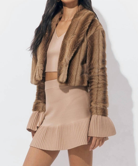 Adelyn Rae - Folster Faux Fur Short Coat