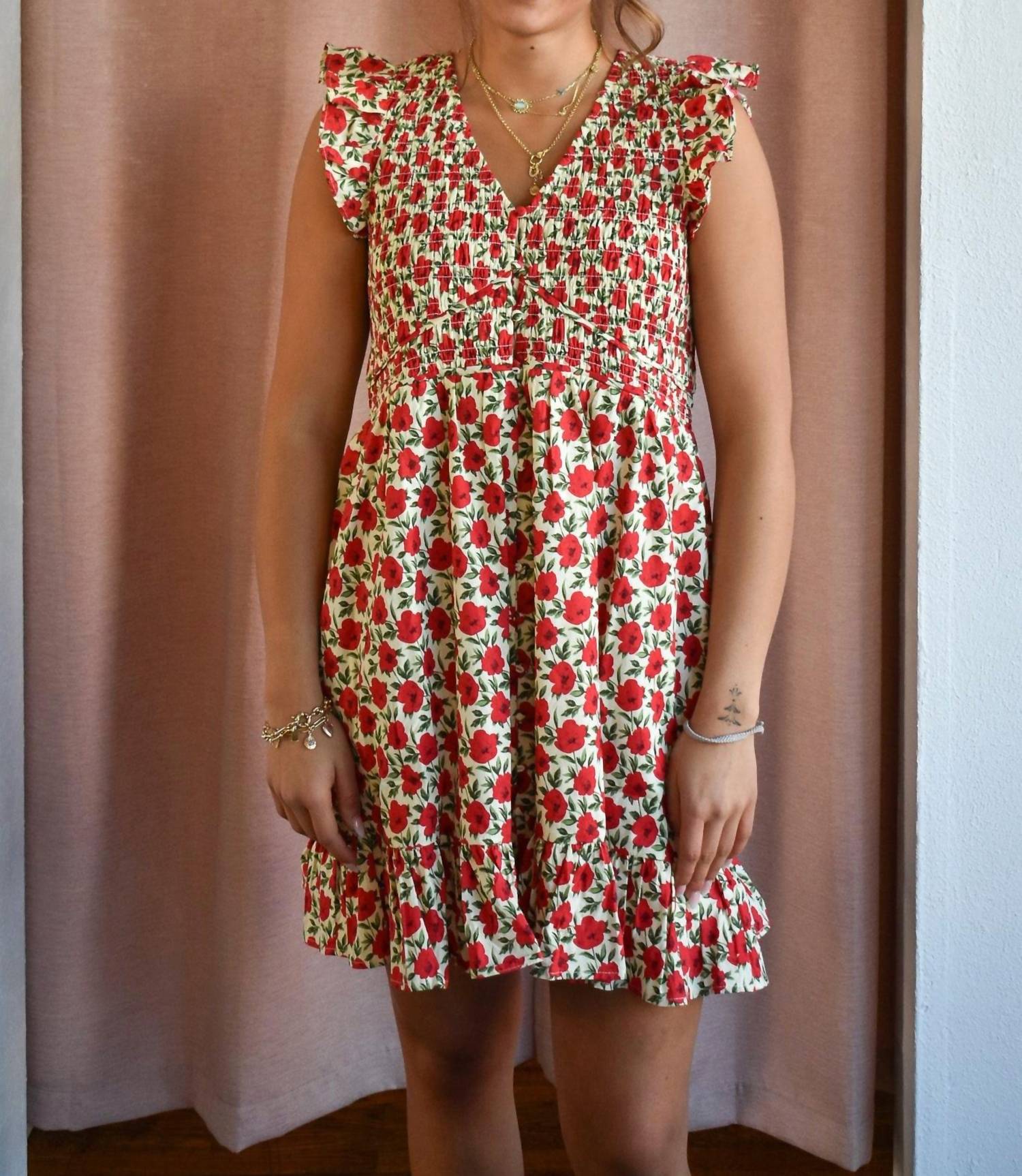 Wishlist - Poppy Ruffle Mini Dress
