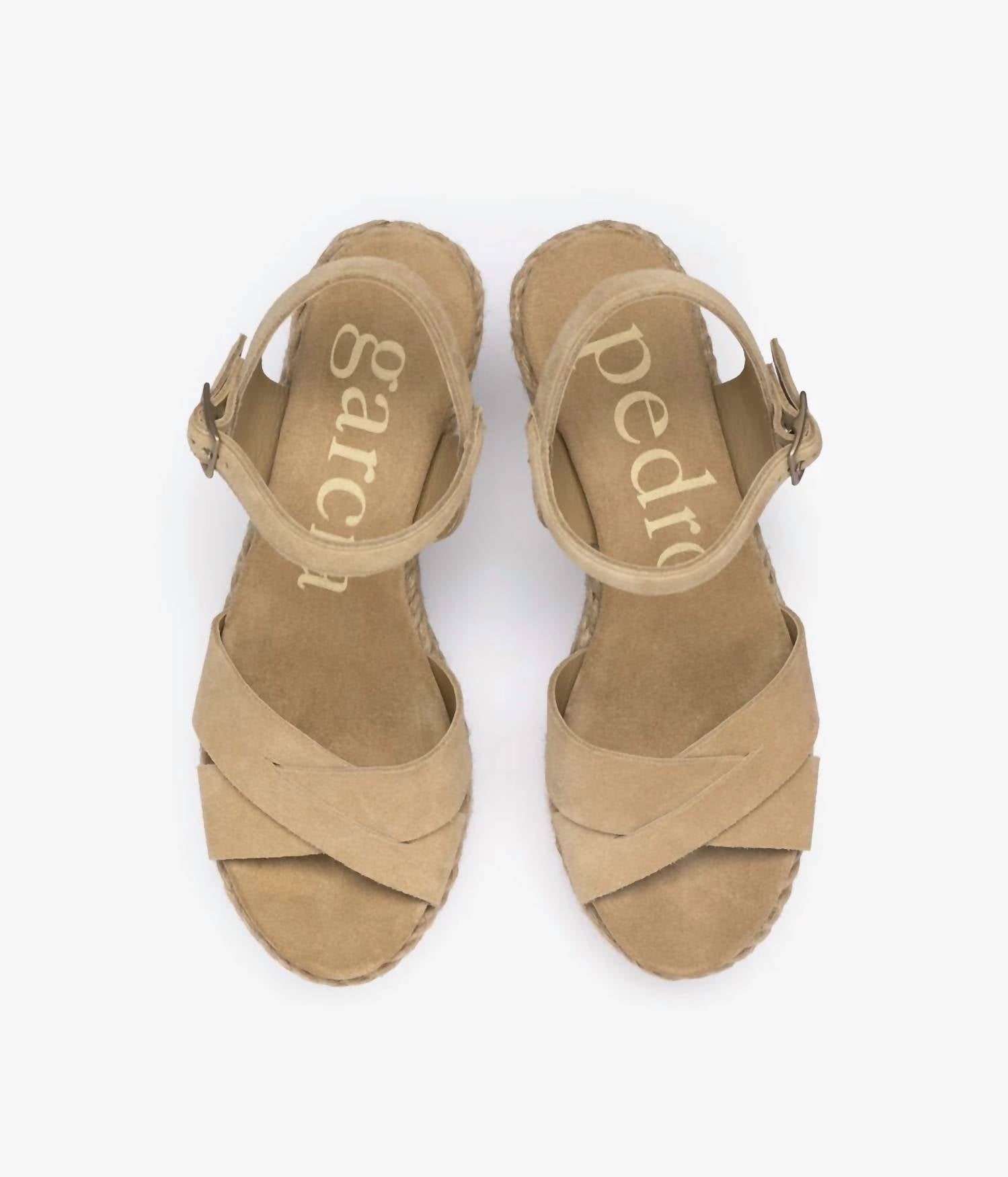 Pedro Garcia - Women's Dalys Criss Cross Maritime Wedge Sandals