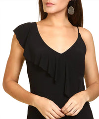Bebe - Ruffle Detail Jumpsuit