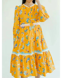 Marie By Victoria Dunn - Amelie Bananas Midi Dress