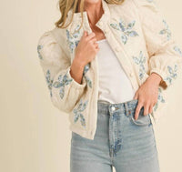 &Merci - Floral Quilted Patchwork Jacket