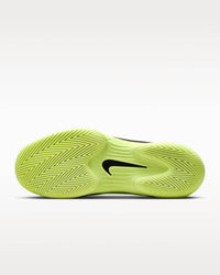 NIKE Women's Zoom Vapor 12 Premium Hard Court Tennis Shoes in black white light lemon twist - women's shoe - view 6