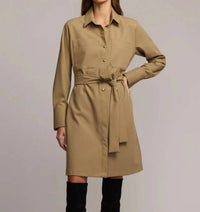 Hinson Wu - Astrid Long Sleeve Traveler's Twill Mini Dress
